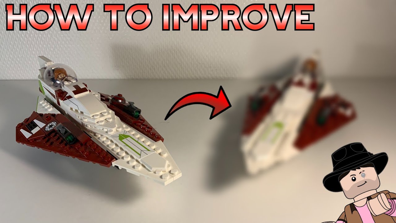 How to Improve the 2022 LEGO 75333 Obi-Wan Kenobi's Jedi Starfighter Without Any Extra Pieces!
