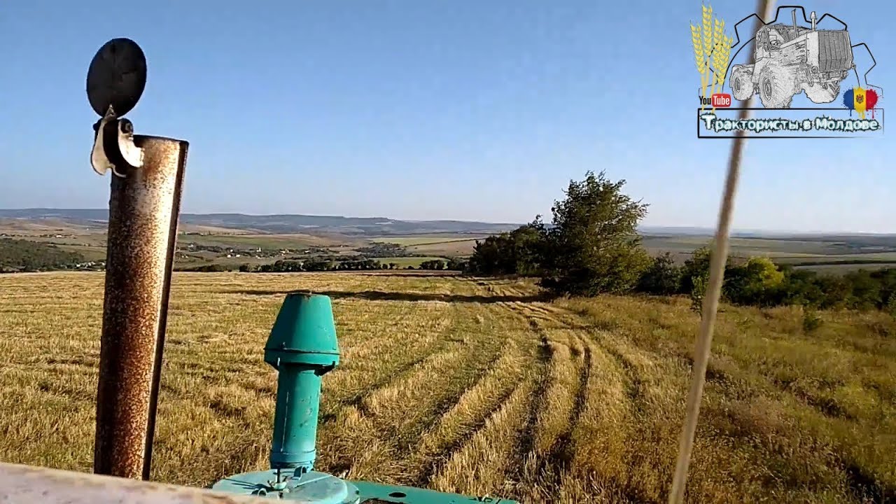 Работаем с напарником на дискование с трактором т-150к /Moldova