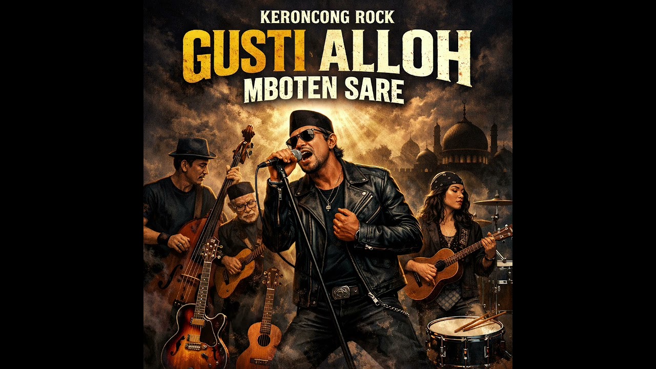 🌙Gusti Alloh mboten sare 🌙 (Keroncong Rock) – By Ganang music official 