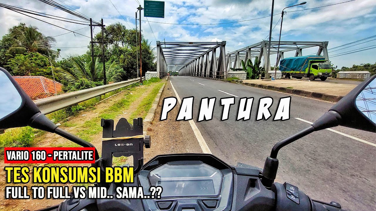 Solo Touring Jogja - Jakarta Via PANTURA | Tes Konsumsi BBM Vario 160 Full to Full Vs MID