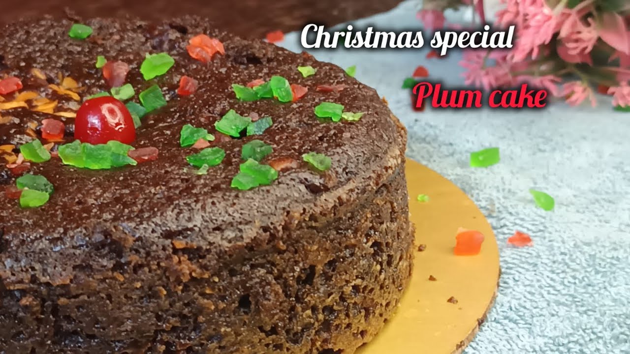 క్రిస్మస్ మరియు న్యూ ఇయర్ బేకరీ స్టైల్ ప్లం కేక్ chrismas plum cake