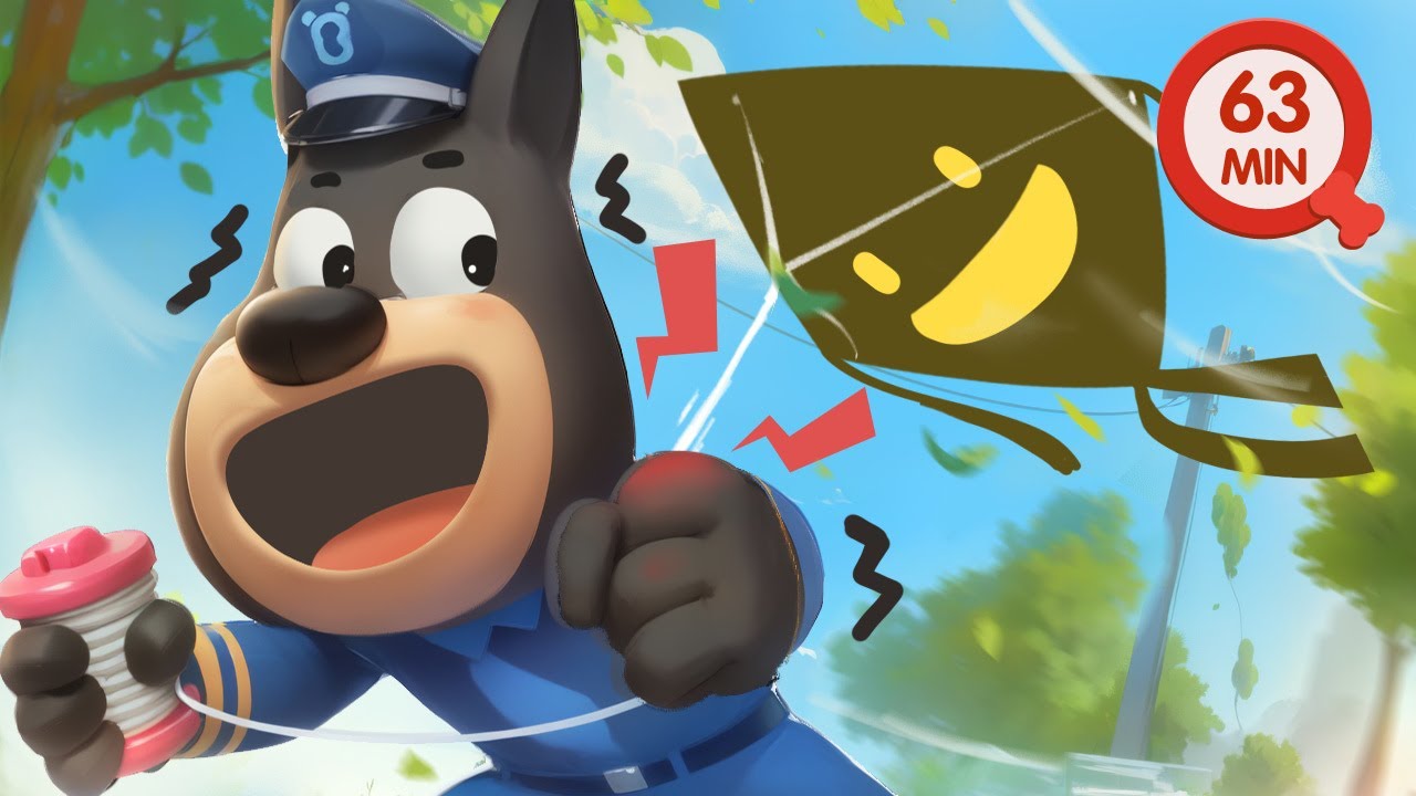 Flying a Kite 🪁 | Safety Tips | Cartoons for Kids | Sheriff Labrador