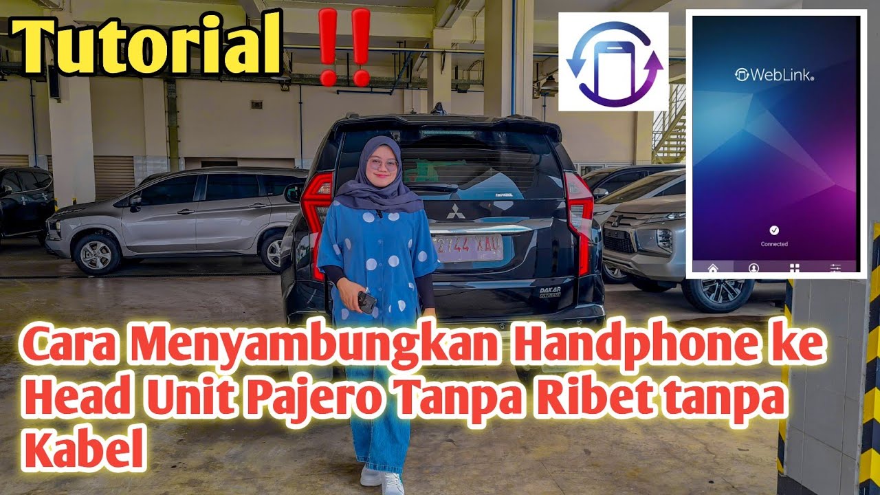 Tutorial Menyambung kan Handphone ke Head Unit Pajero | Tanpa Kabel Hanya Cukup Satu Aplikasi