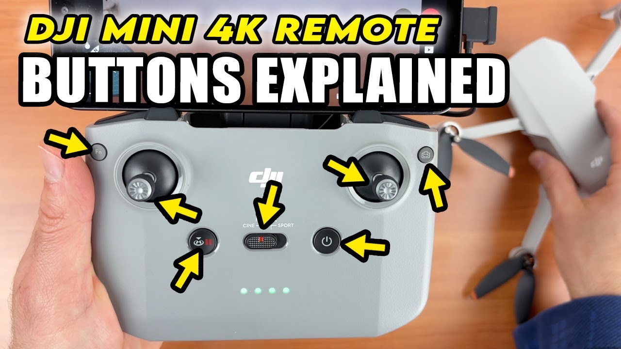 Описание кнопок пульта DJI Mini 4K: для чего на самом деле нужна каждая кнопка!