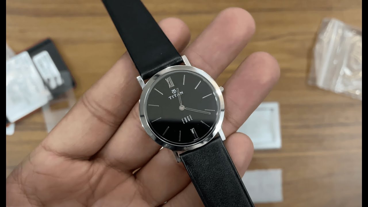 Titan Edge Analog Black Dial | NN679SL02 | 4k Unboxing & Overview
