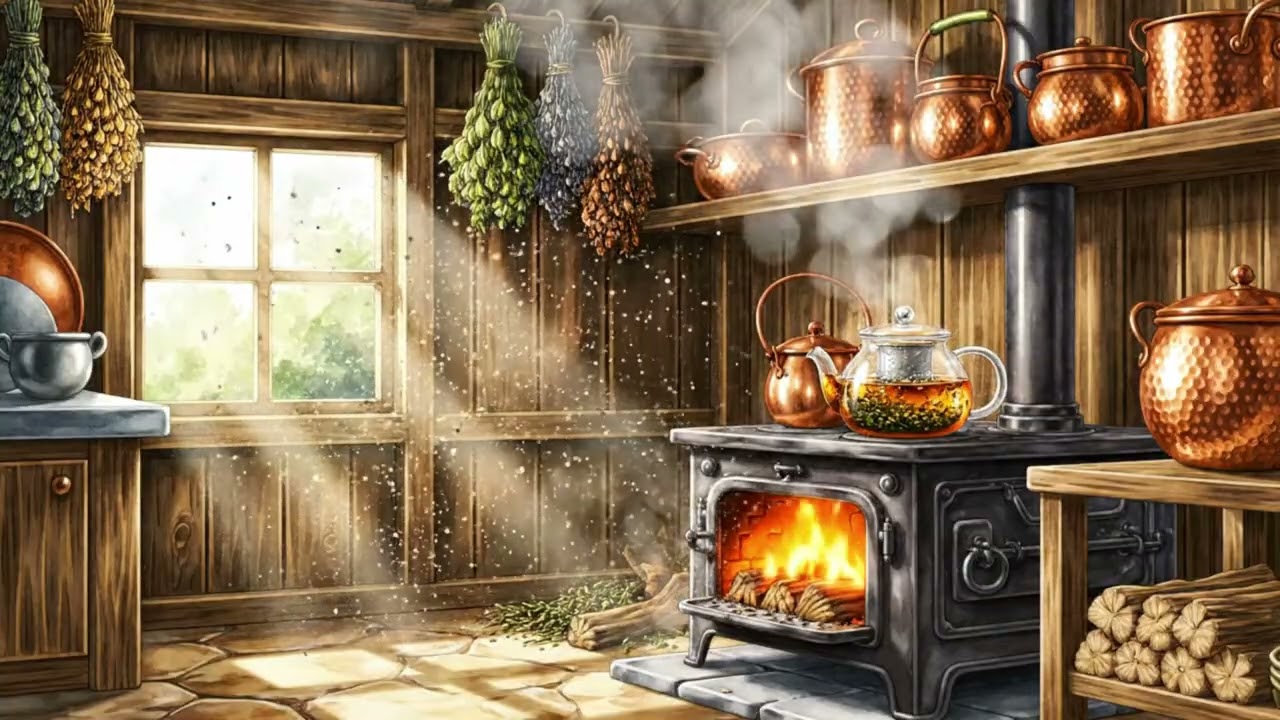 A Peaceful Village Morning | Fresh Air and Soft Sounds