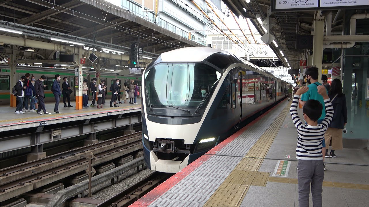 【サフィール踊り子！】ミュージックホーンを鳴らし横浜駅を発車！(JR-SH2-1)