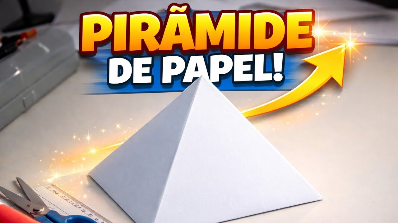 Como fazer Pirâmide de Papel