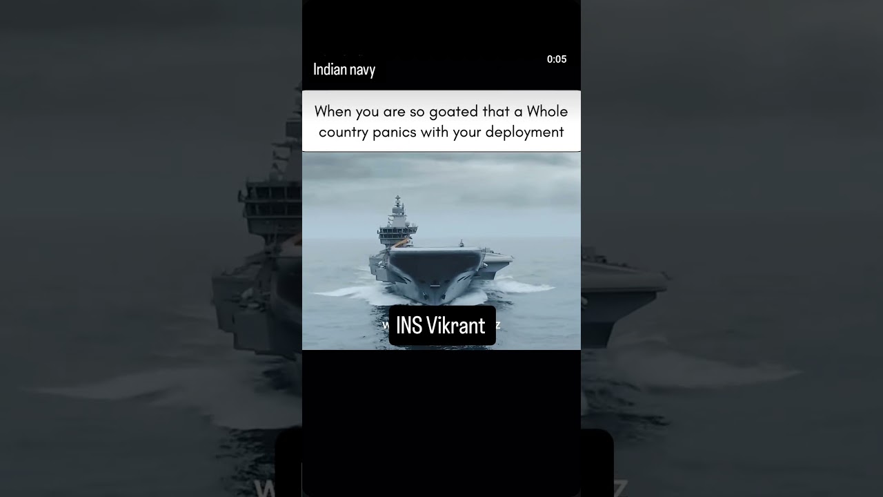 INS Vikrant: India's floating fortress #indiannavy #insvikrant #jaihind #atmanirbharbharat #defence