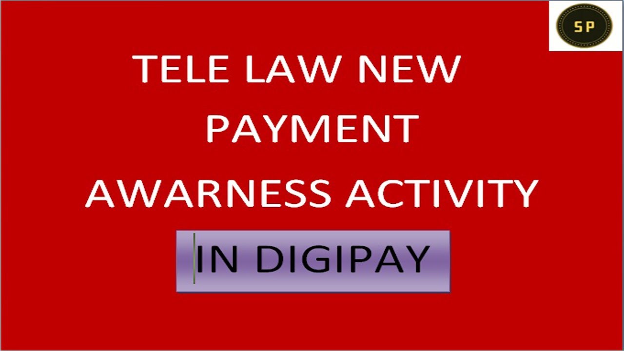 Tele law new payment Tele law awareness Activity