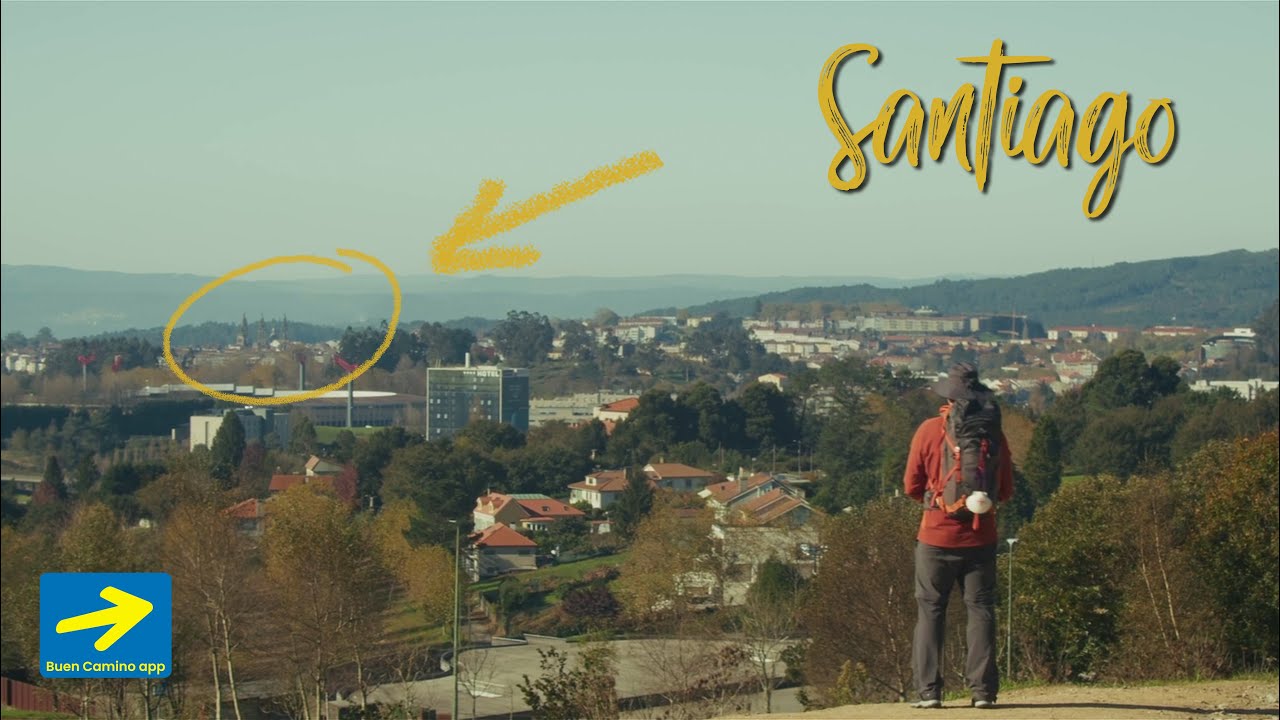 Camino de Santiago między O Pedrouzo a Santiago de Compostela