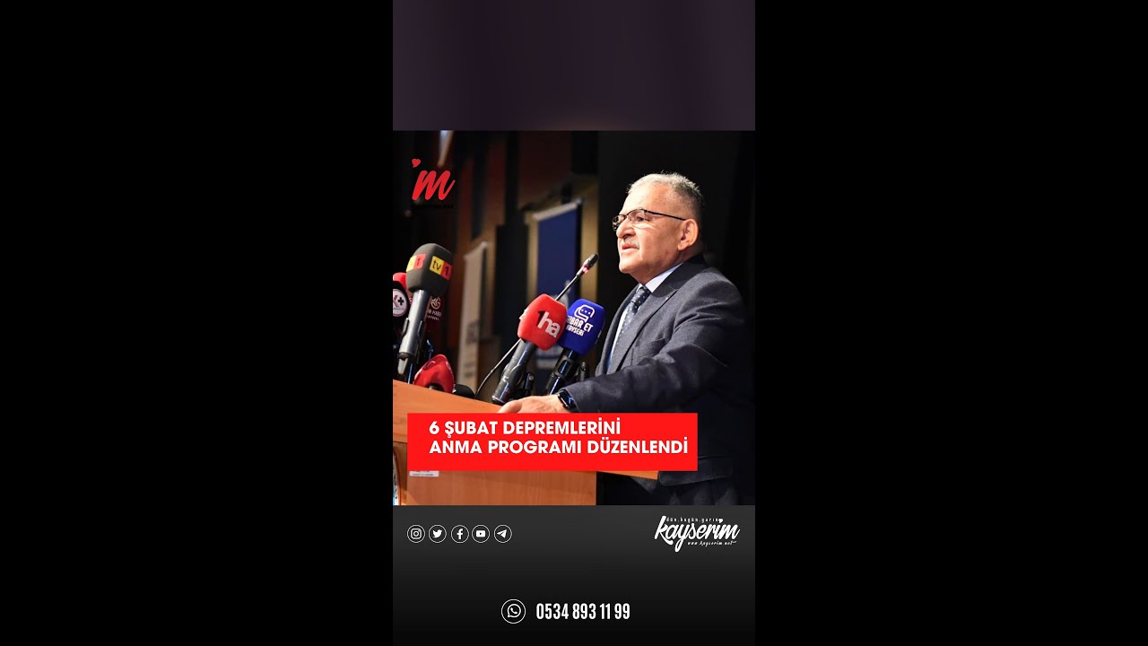 6 Şubat Depremlerini Anma Programı d&uuml;zenlendi
