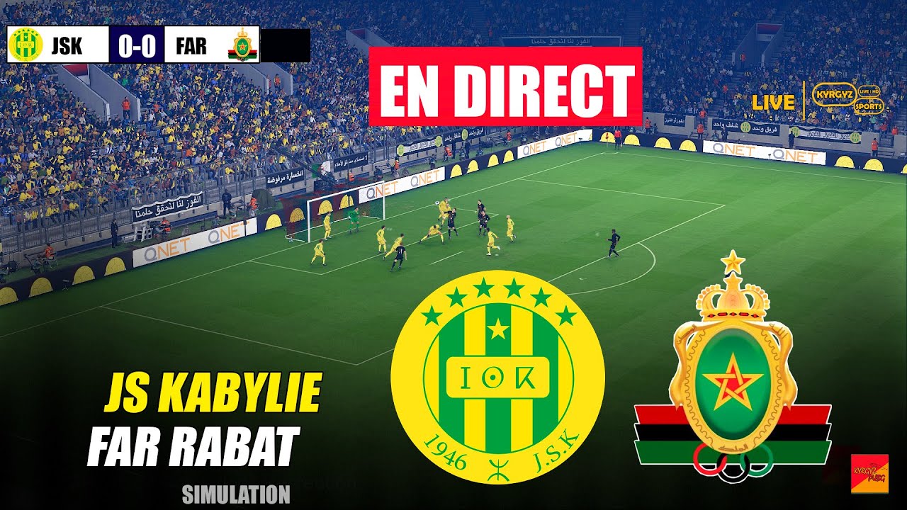 🔴EN DIRECT : JS Kabylie contre Far Rabat | eFootball PES 21 Simulation Gameplay PC