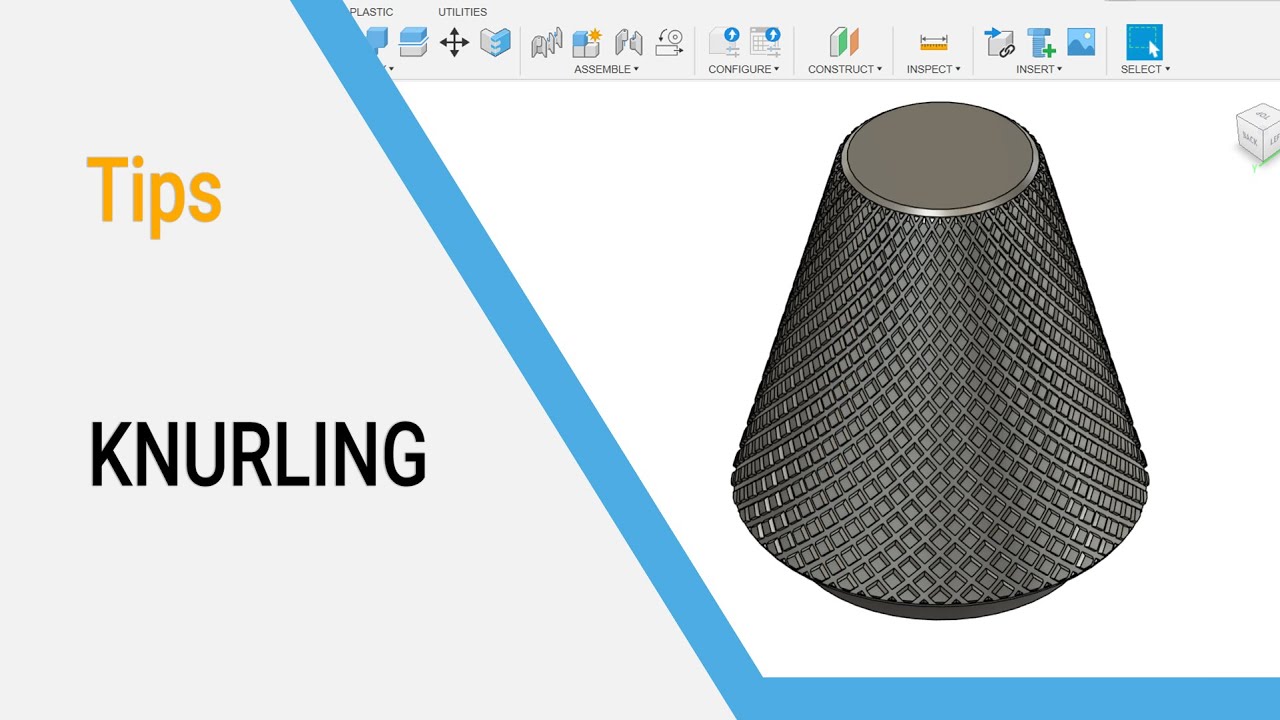 Knurling on a Conical Surface in Fusion360 in 5 Minutes!