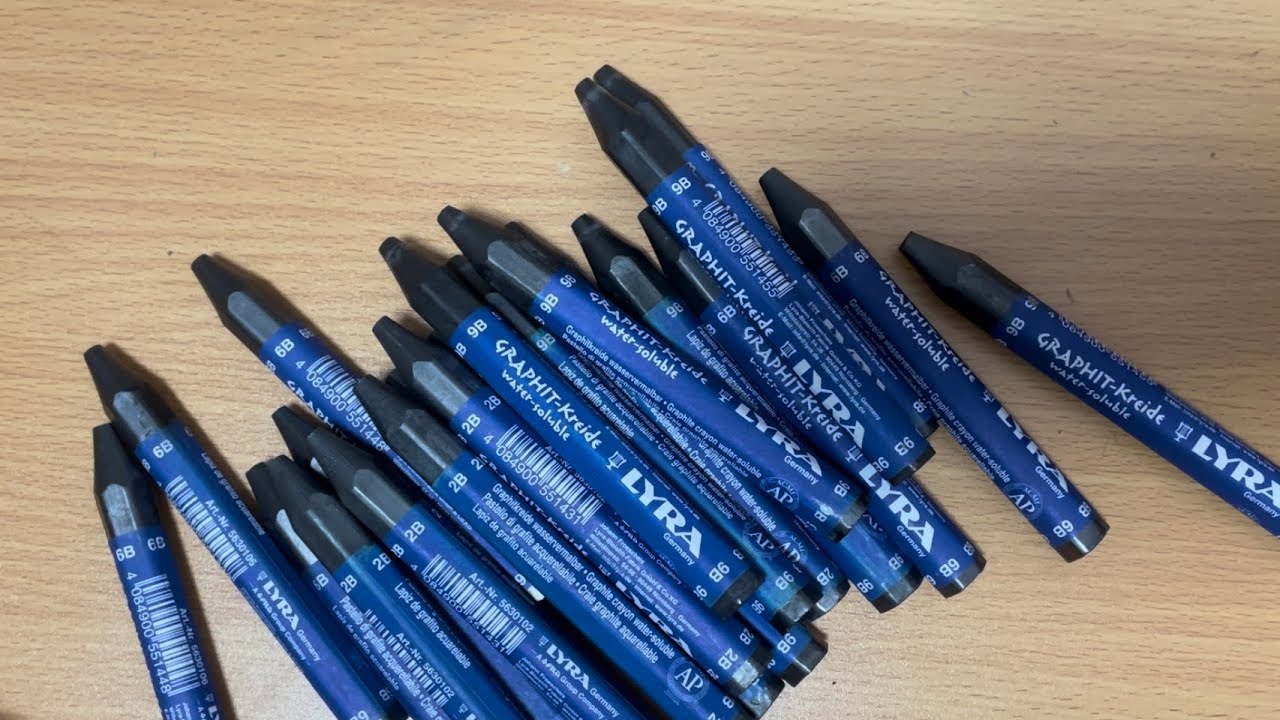 #lyra #graphite Kreide #watersoluble #unboxing #swatching