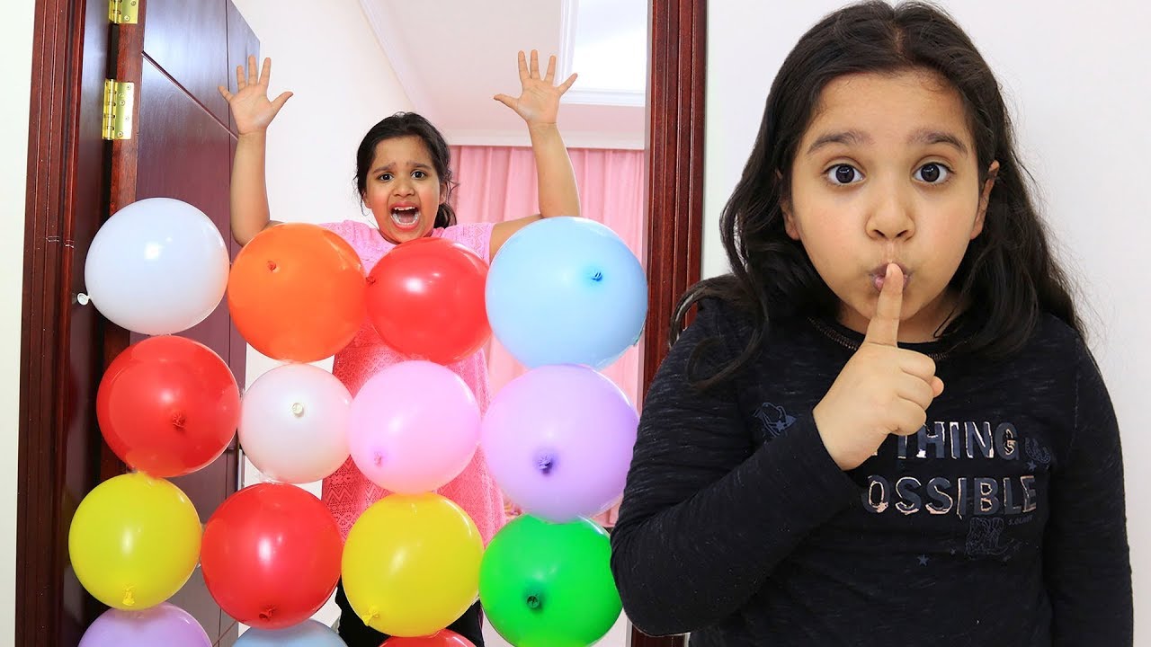 شفا سوت مقلب مضحك في أختها بالبالونات !!!