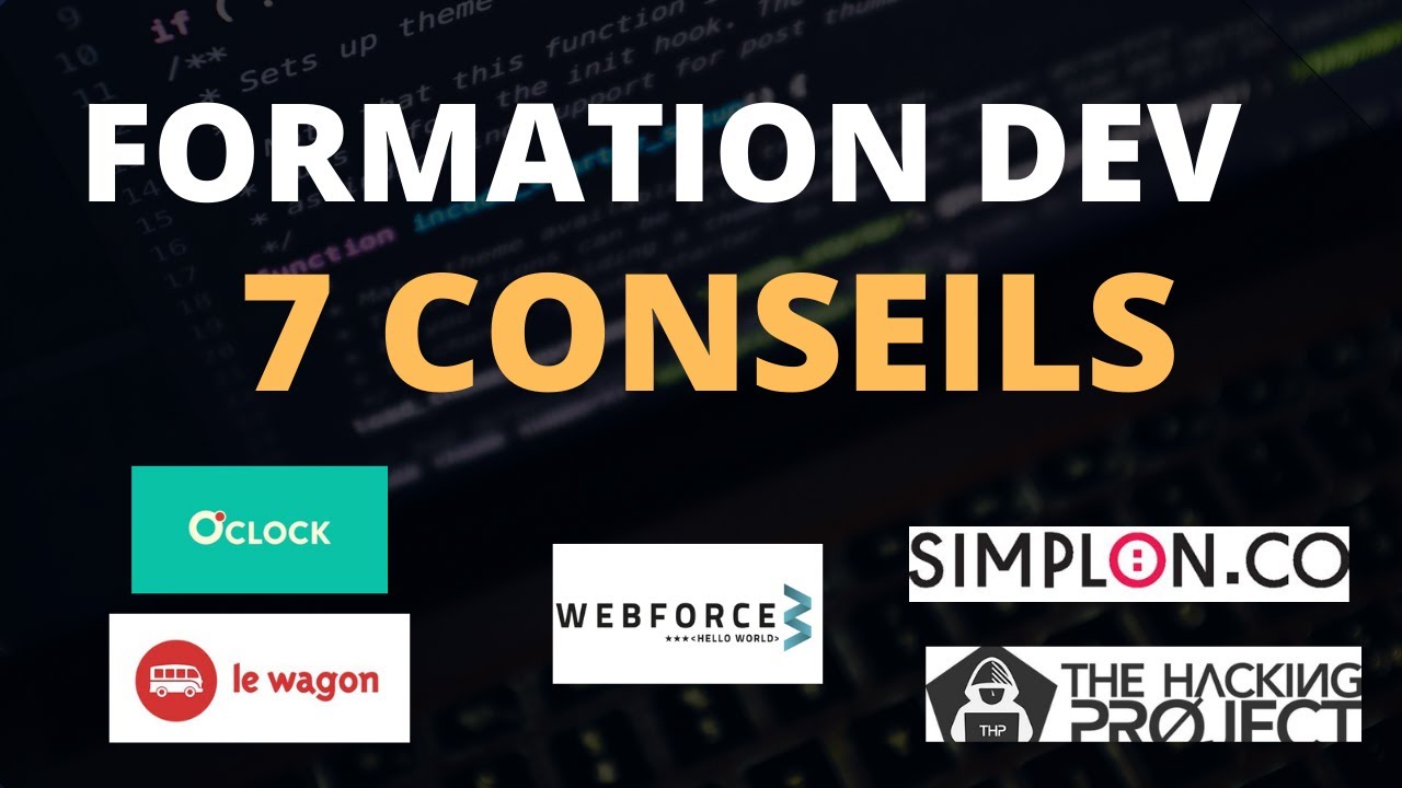 7 CONSEILS POUR REUSSIR SA FORMATION DEVELOPPEUR