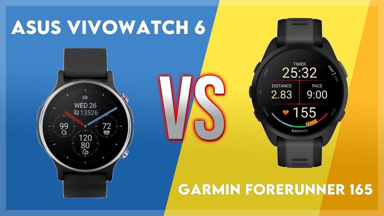 Asus VivoWatch 6 vs Garmin Forerunner 165 Comparison