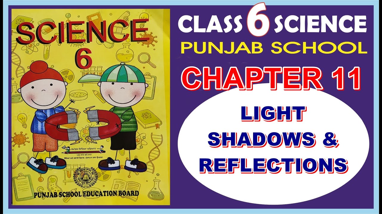 6th SCIENCE CHAPTER 11 LIGHT SHADOWS & REFLECTIONS  | New book (WITH QUESTION ANSWER) PSEB