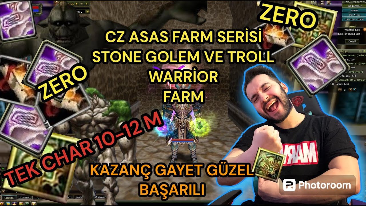 KNİGHT ONLİNE [ZERO] CZ ASAS FARM'I #2  GÜNCEL STONE GOLEM VE TROLL WARRİOR Knight Online para kasma