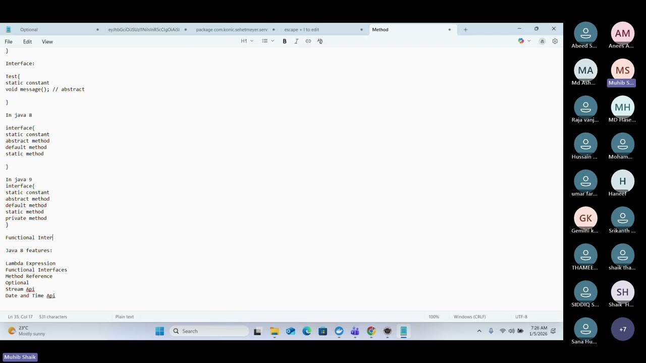 Java 8 Features 1 (Lambda and Functional Interface) by Jafru