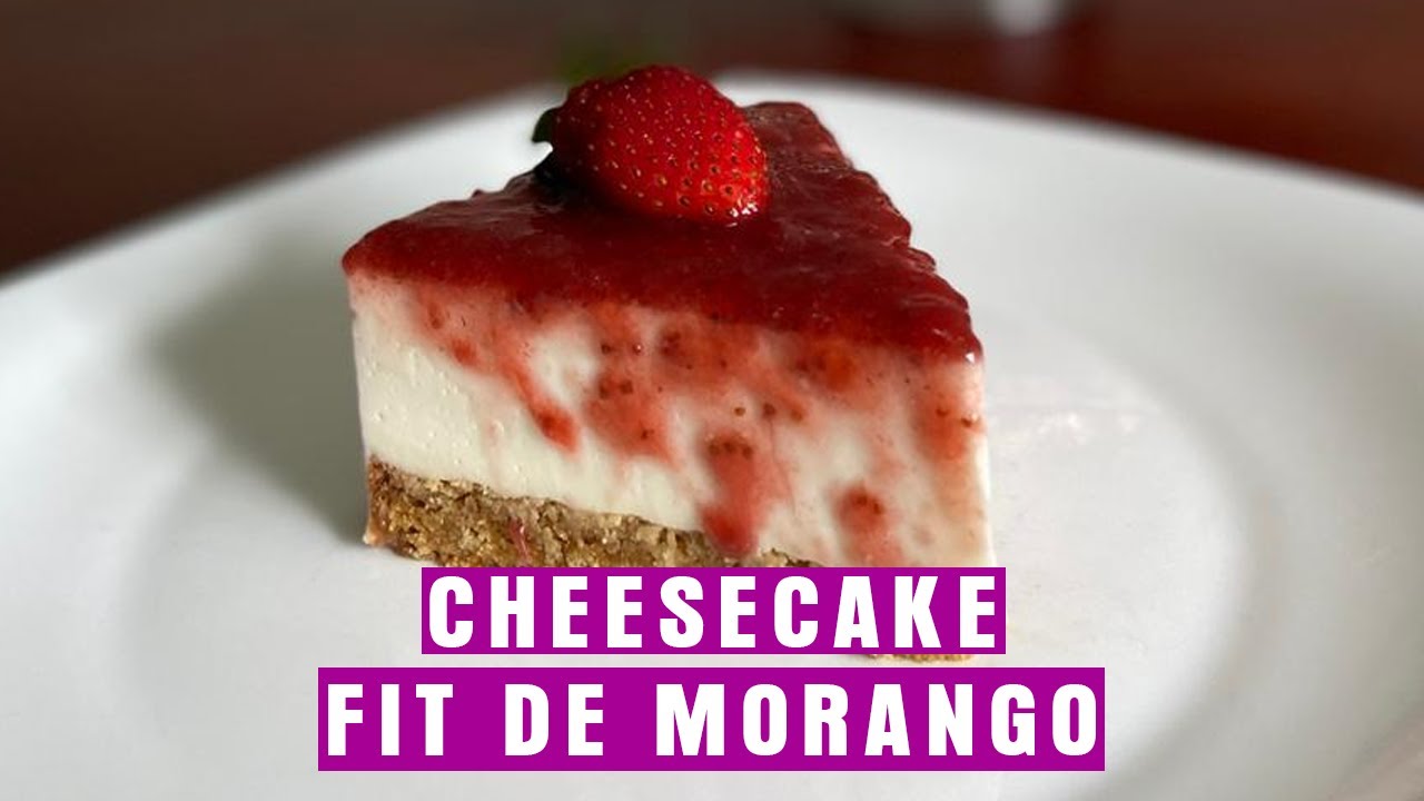 CHEESECAKE FIT DE MORANGO #8