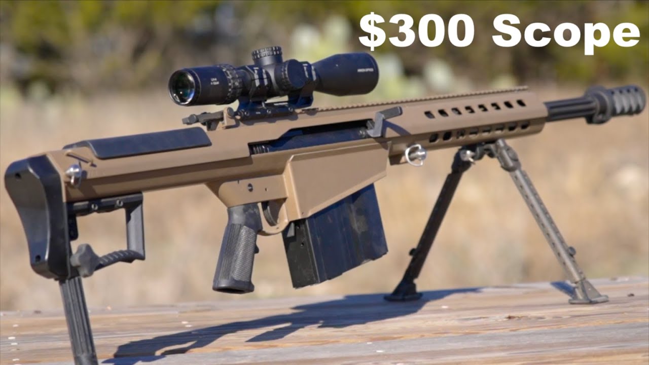 Я установил прицел за 300 долларов на винтовку Barrett M107 .50 Cal стоимостью 13 000 долларов