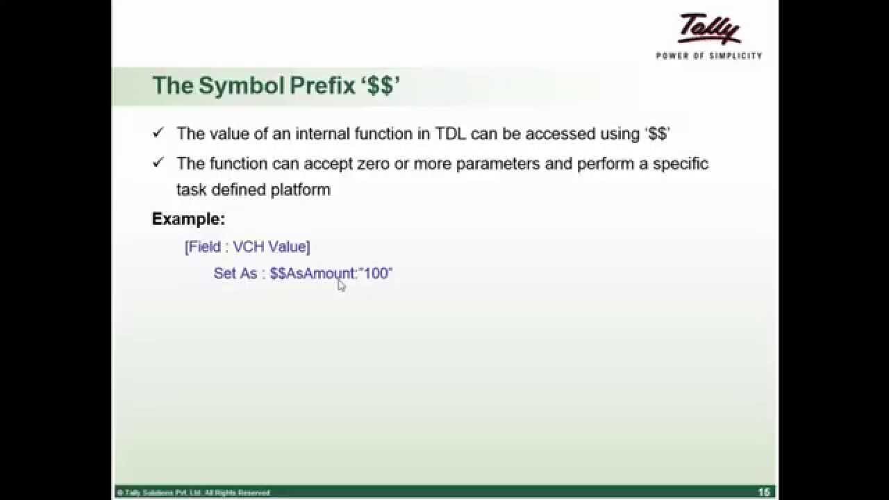 Learn How to do Customization in tally - Basic TDL session1 Part14