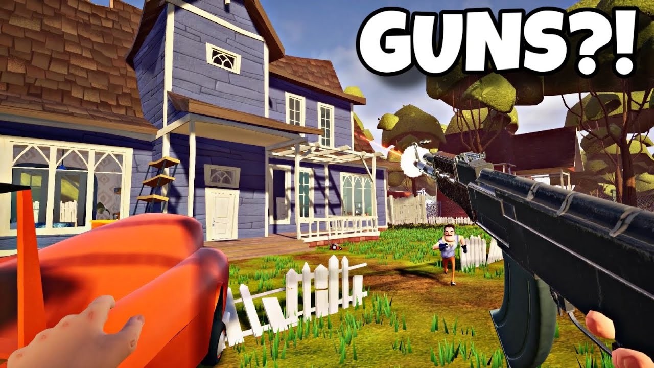 SHOOTING The Hello Neighbor EVERY 5 SECONDS...