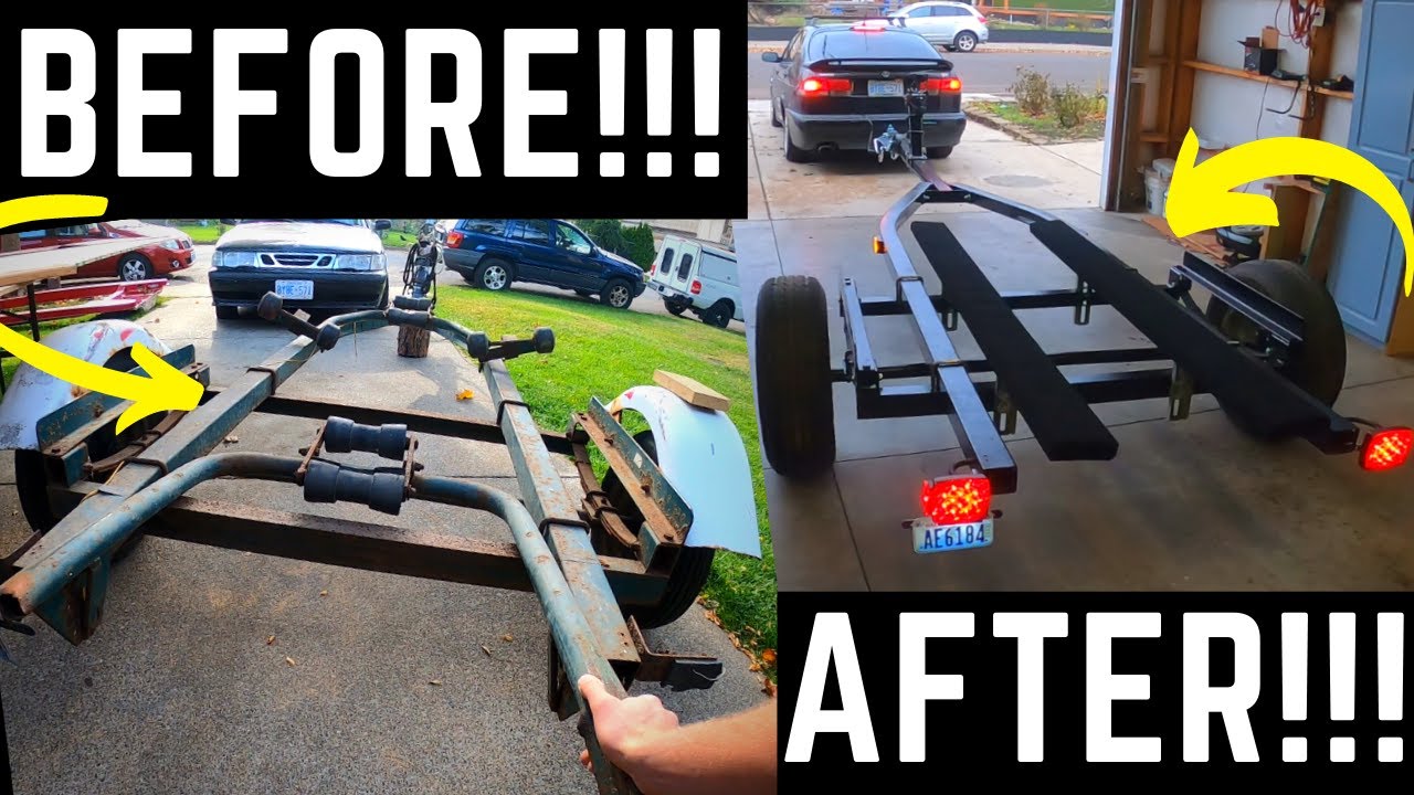 Boat trailer rebuild (PART 6) Bunks and winch stand