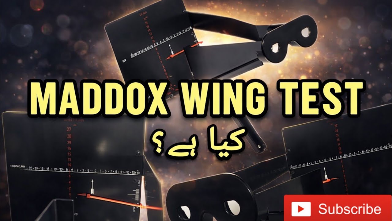 What is Maddox Wing Test? | How to find Near Phorias? | All Explained in Hindi / Urdu