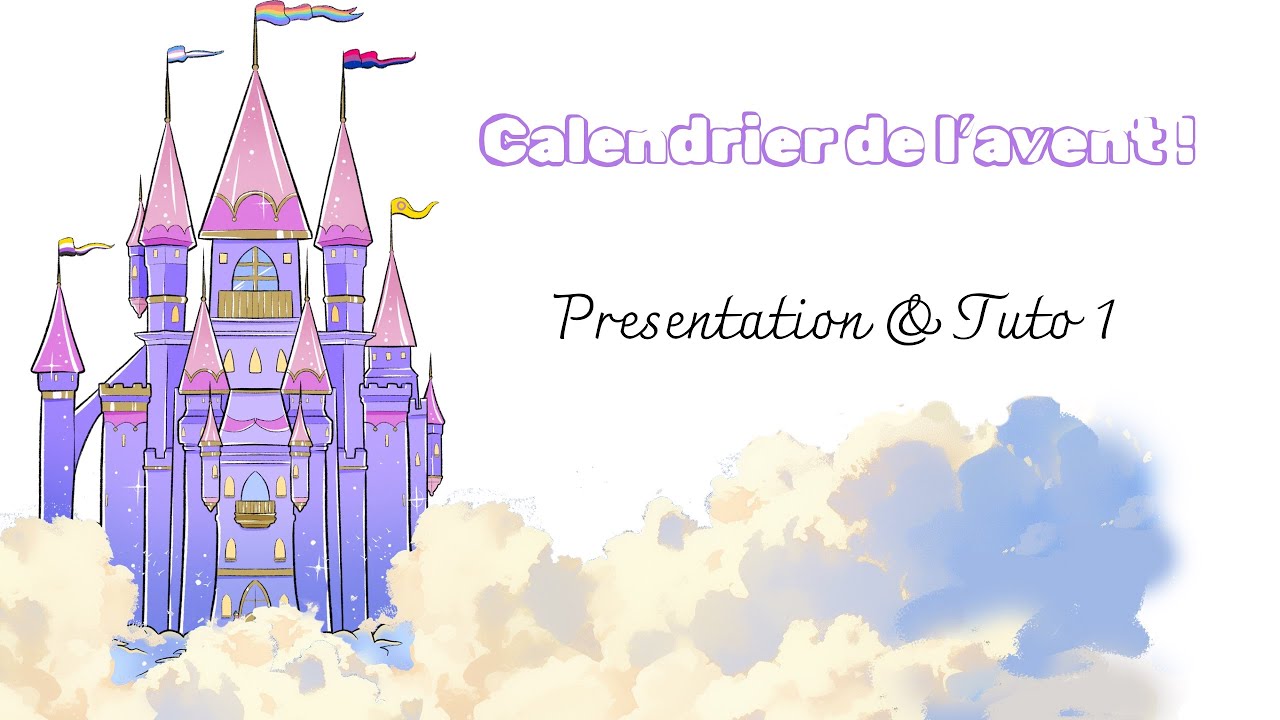Présentation & Tuto 1 - Calendrier de l’avent CHÂTEAU #scrapbooking #calendrierdelavent