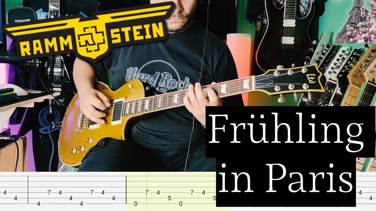Rammstein - Frühling in Paris |Guitar Cover| |Tab|