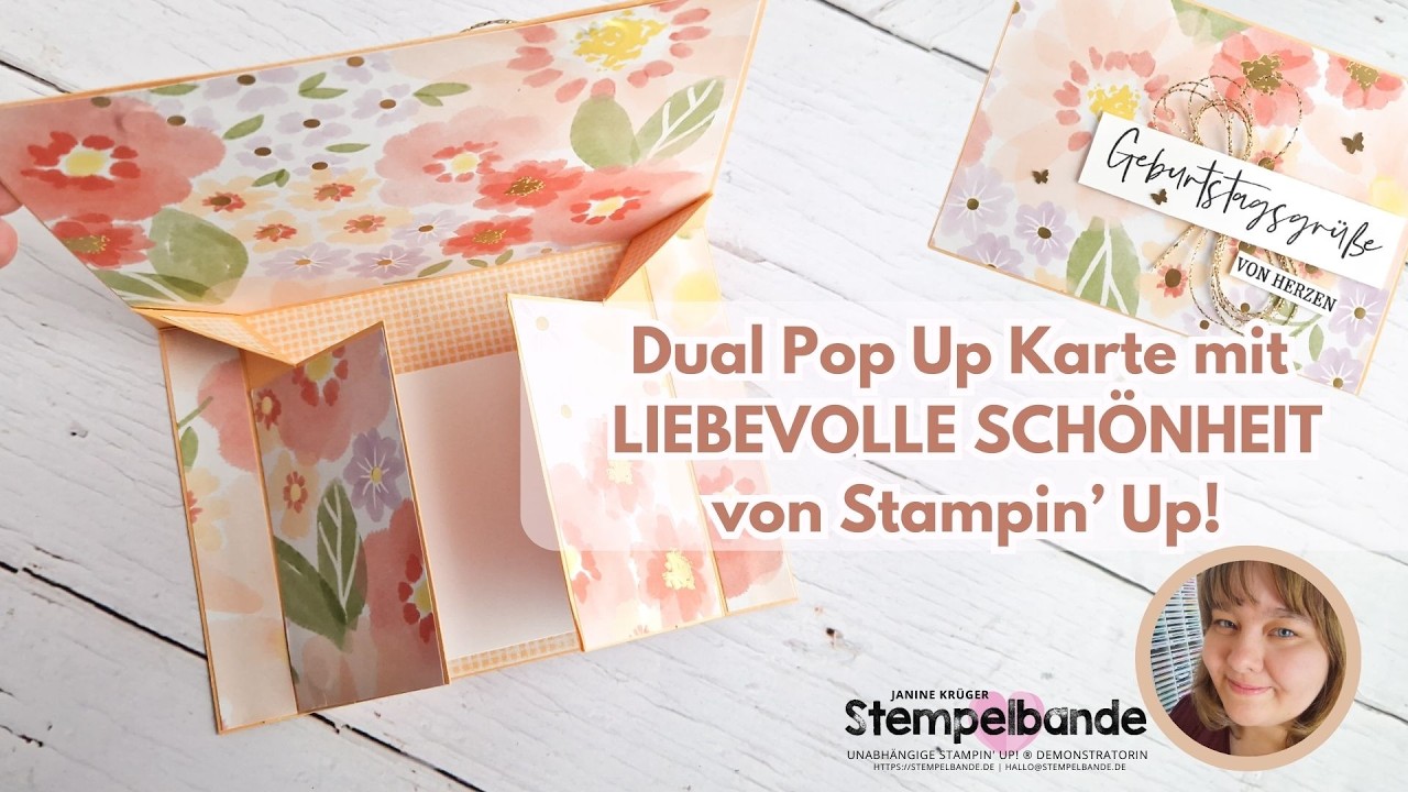 Dual Pop-Up Karte mit „Liebevolle Schönheit“ | Stampin' Up! | PapierKunstWelten