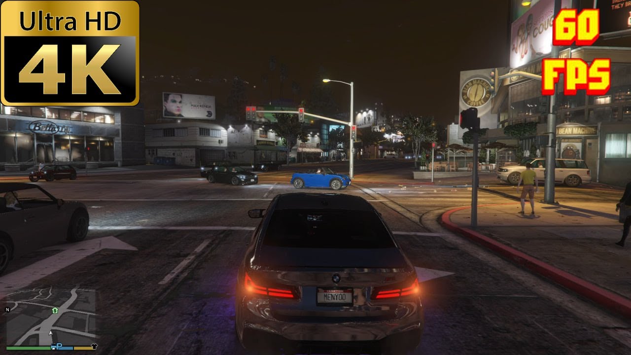 🚗 GTA 5 Real Life Driving — BMW M5 F90 Night Ride 🌃 | 4K Ultra Graphics  60FPS Cinematic City Cruise