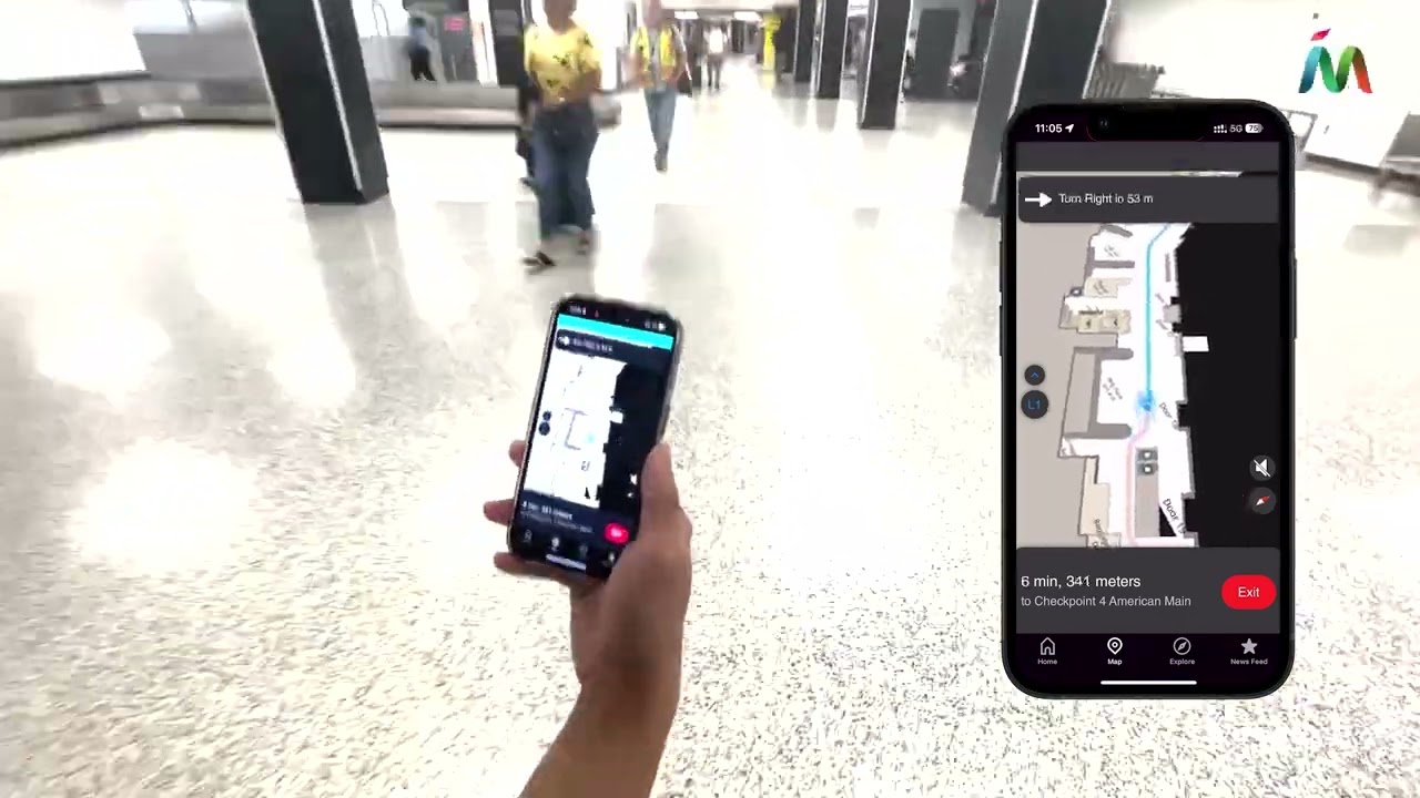 Watch Mapsted's Navigation Technology in Action at Miami International Airport (MIA)