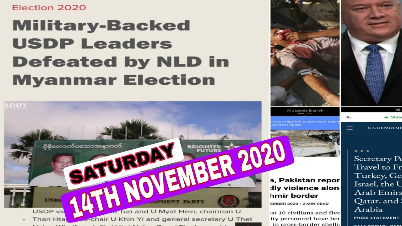 14 November 2020 English News Translation in Rohingya Language By Mr Mohammed Ismail