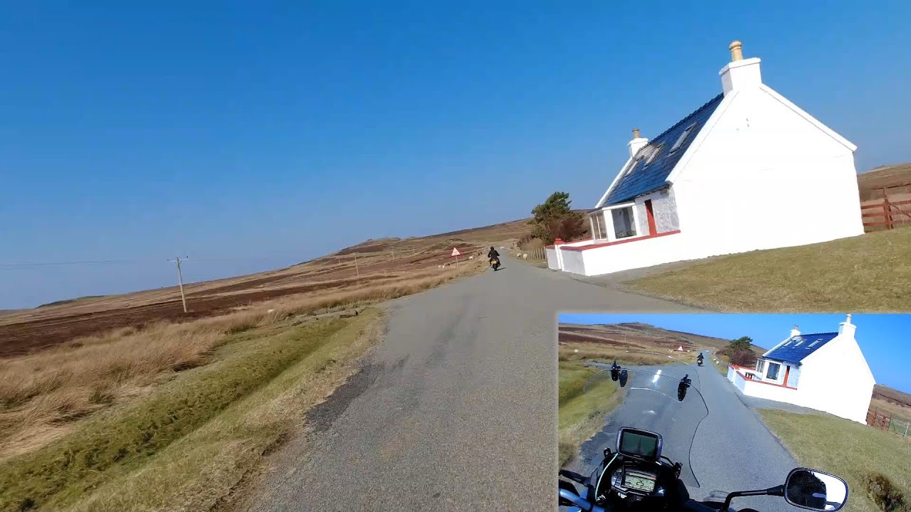 Isle of Skye A855 Portree to Uig Part 1 of 3 RAW footage