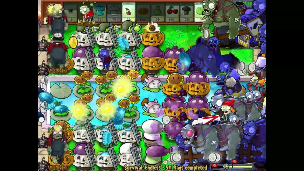 PvZ Fire and Ice Cobless. Hardest zombie combos (Gigas, Zomboni, Football, Jack,...)