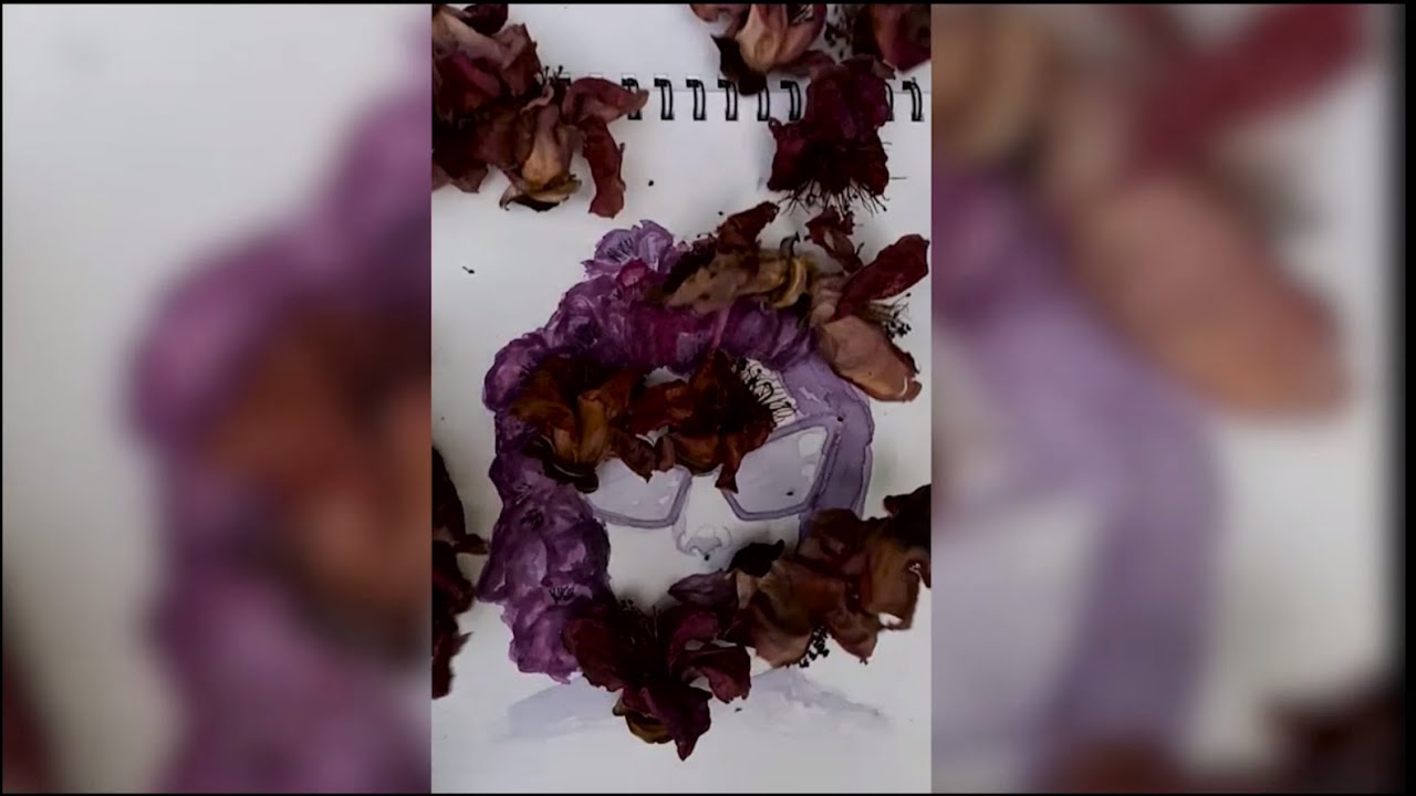 NATURAL PAINTING WITH BOMBAX CEIBA ! /  Paint with the real color/ QUARANTINECREATIVE