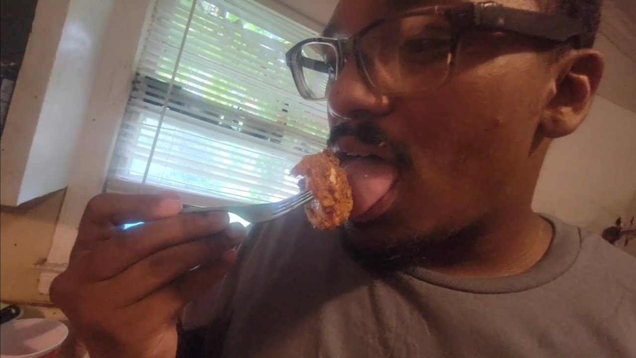 deep fried chicken breast covered in spicy doritos
