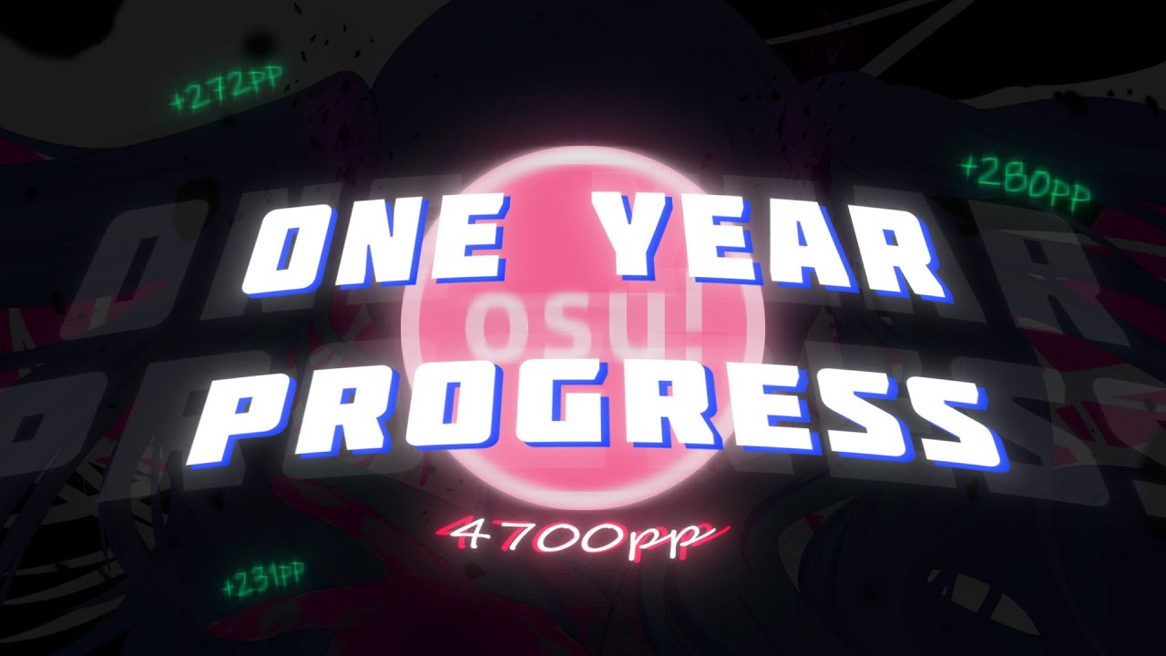 My 1 Year Osu Progress 🔝[2023 » 2024]