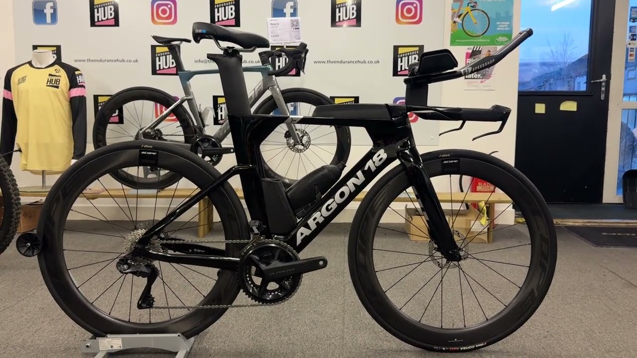 2025 Argon 18 E117 Ultegra Di2 in Stealth Black #argon18 #bike #cycle #triathlonbike