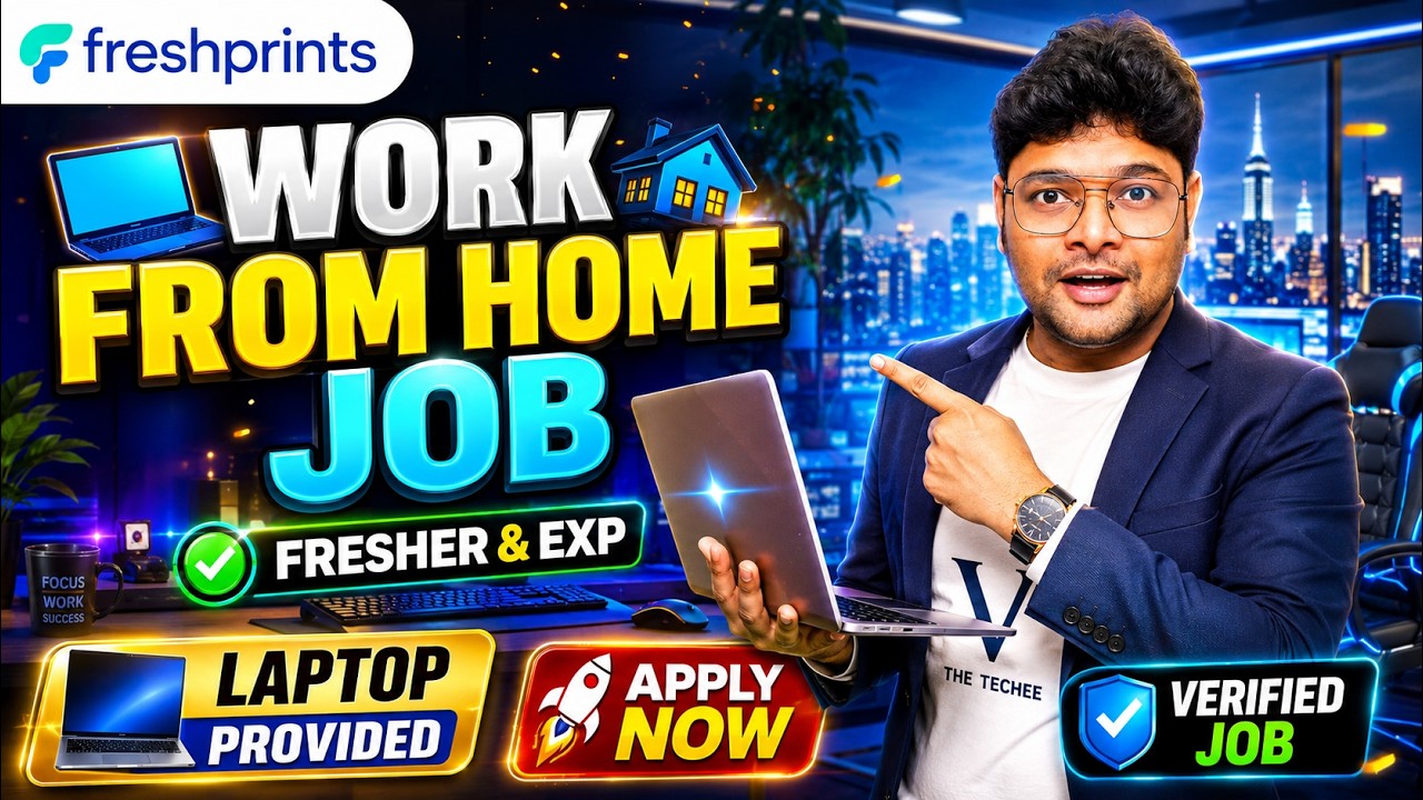 🔥Latest Work from Home Job from Fresh Prints | Latest Jobs in Telugu | WFH Jobs | V the Techee