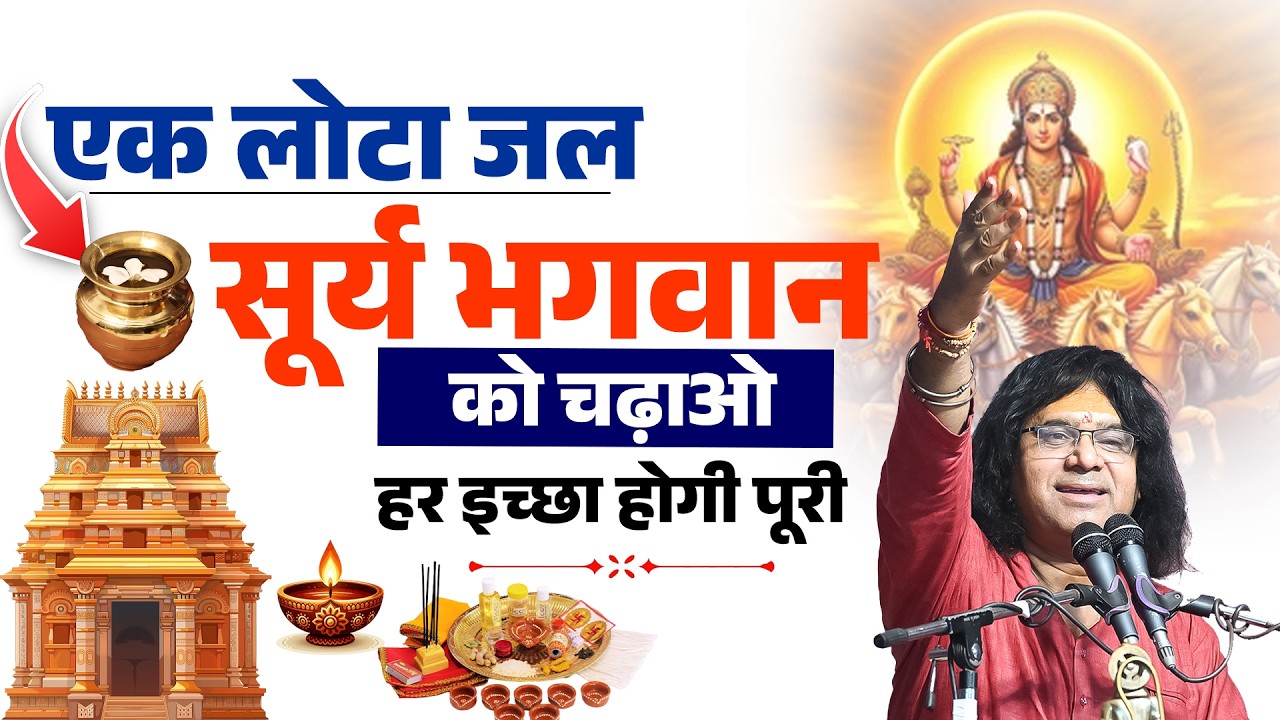 एक लोटा जल सूर्य भगवान को चढ़ाओ, हर इच्छा होगी पूरी! | Shri Kaushik Ji Maharaj | Tulsi Mangalvani