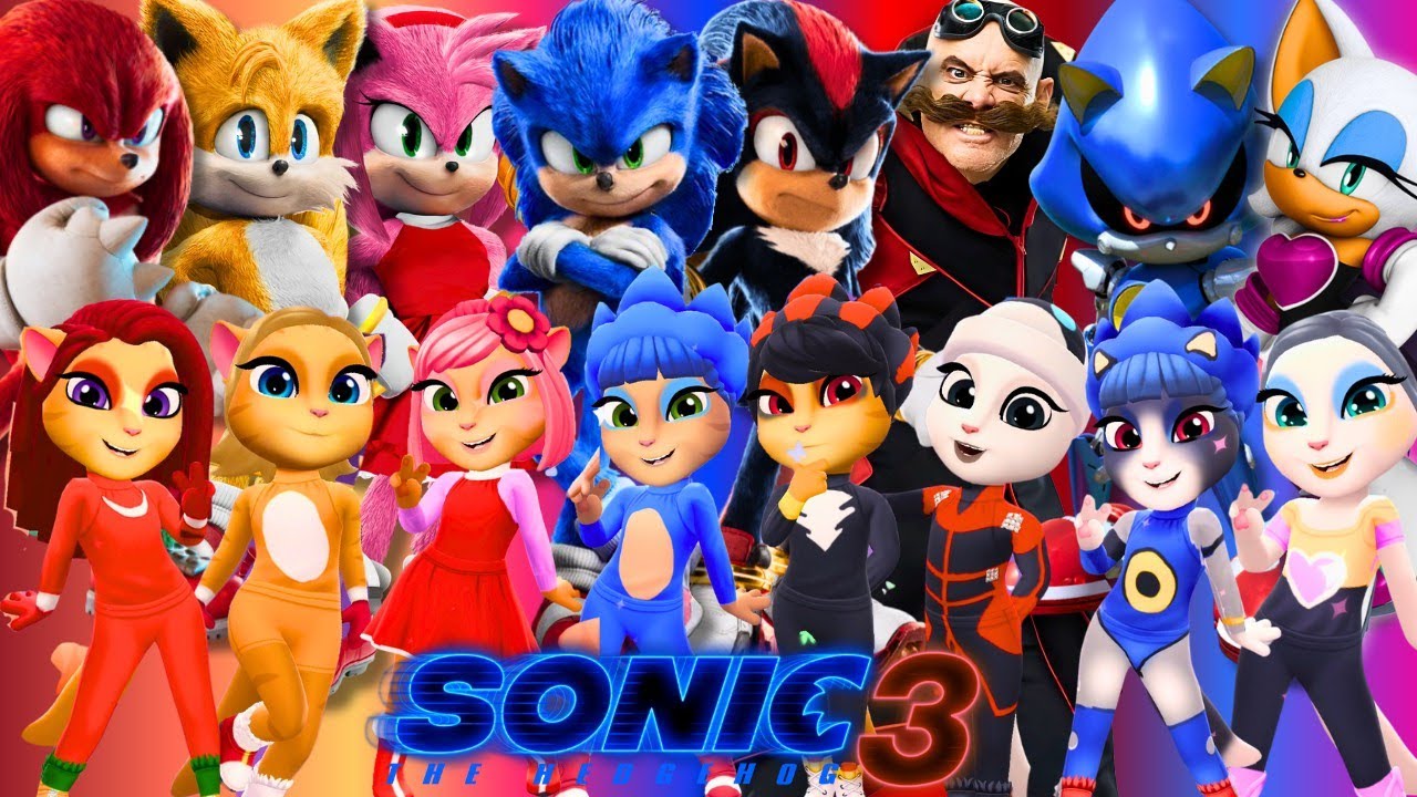 ⚡️SONIC 3 & METAL SONIC & ROUGE ➕️ ANGELA | Cosplay Makeover