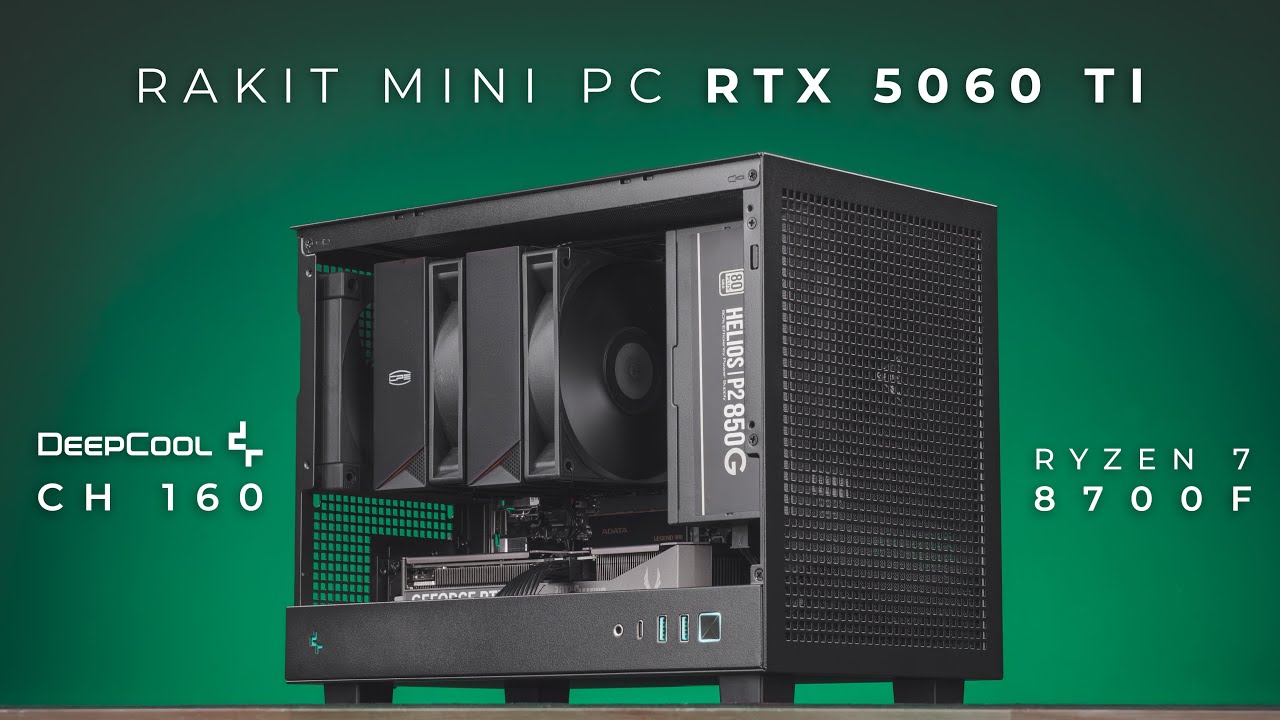 Rakit PC Mini ITX Portable ft. Deepcool CH160 | Ryzen 7 8700F, RTX 5060 Ti 16GB