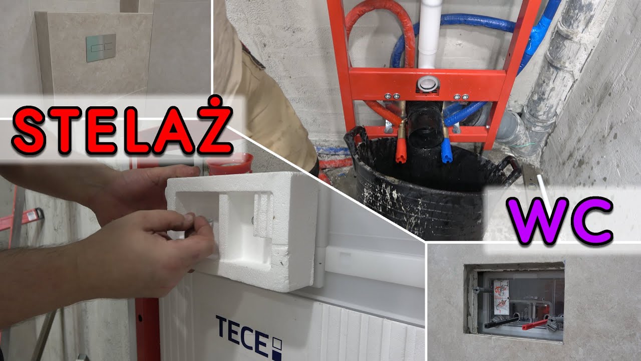 Montaż stelaża WC. TECE
