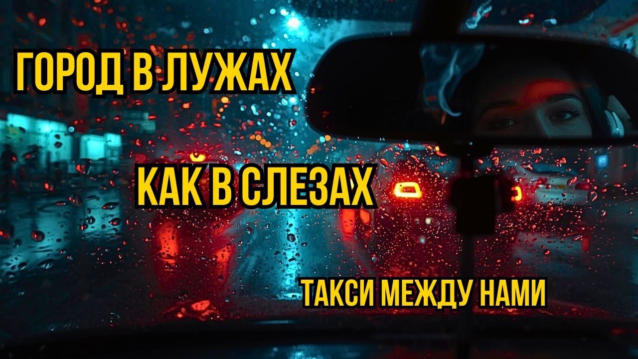 Город в лужах, как в слезах | Поэзия ночного такси 🥀