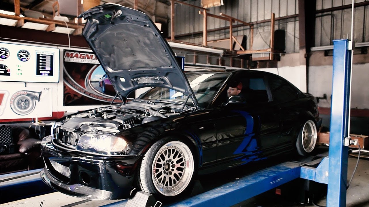 295 HP BMW e46 m3 Dyno run PLUS how to unlock dyno mode! | vlog 010
